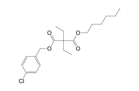 Diethylmalonic acid, 4-chlorobenzyl hexyl ester