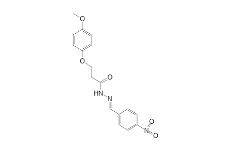 3-(p-methoxyphenoxy)propionic acid, (p-nitrobenzylidene)hydrazide