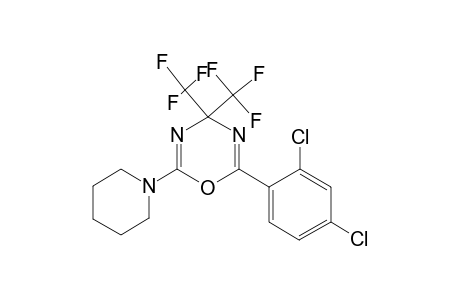 2-(2,4-Dichloro-phenyl)-6-piperidin-1-yl-4,4-bis-trifluoromethyl-4H-[1,3,5]oxadiazine