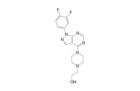 1-piperazineethanol, 4-[1-(3,4-difluorophenyl)-1H-pyrazolo[3,4-d]pyrimidin-4-yl]-