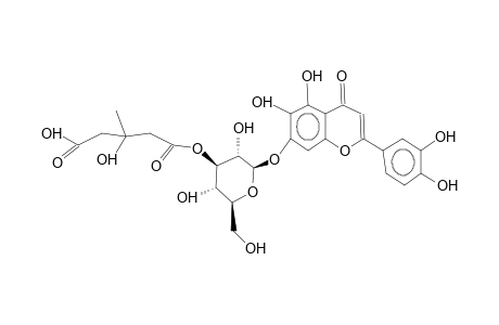 6-HYDROXY-LUTEOLIN-7-O-BETA-D-(3''-3-HYDROXY-3-METHYL-GLUTARYL)-GLUCOPYRANOSIDE