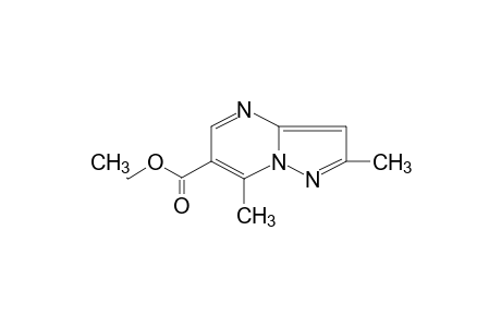 2,7-dimethylpyrazolo[1,5-a]pyrimidine-6-carboxylic acid, ethyl ester