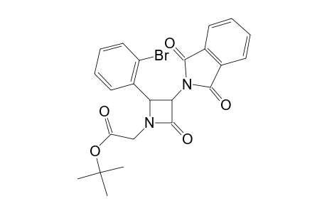 cis-1-(T-Butoxycarbonylmethyl)-4-(2-bromophenyl)-3-phthalimidoazetidin-2-one