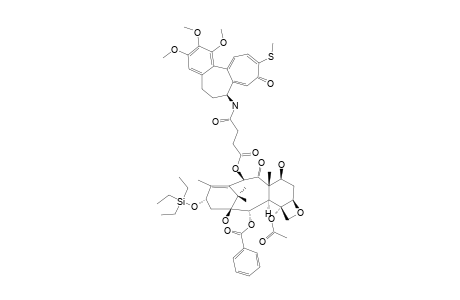 10-DEACETYL-10-O-(N-DEACETYL-N-SUCCINYLTHIOCOLCHICINYL)-13-O-(TRIETHYLSILYL)-BACCATIN-III