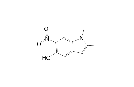 1,2-Dimethyl-6-nitro-1H-indol-5-ol