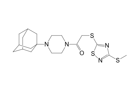 Piperazine, 1-[2-[[3-(methylthio)-1,2,4-thiadiazol-5-yl]thio]acetyl]-4-tricyclo[3.3.1.1(3,7)]dec-1-yl-