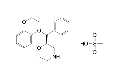 (R)-2-[(R)-alpha-(o-ethoxyphenoxy)benzyl]morpholine, methanesulfonate