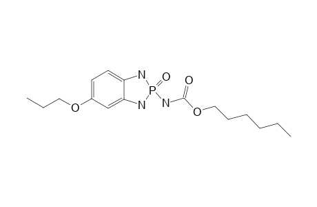 (2-Oxo-5-propoxy-2,3-dihydro-1H-2lambda*5*-benzo[1,3,2]diazaphosphol-2-yl)-carbamic acid hexyl ester