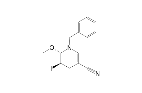 TRANS-1-BENZYL-3-IODO-2-METHOXY-1,2,3,4-TETRAHYDROPYRIDINE-5-CARBONITRILE