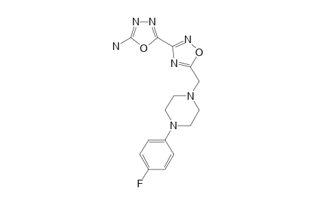 1,3,4-Oxadiazol-2-amine, 5-[5-[4-(4-fluorophenyl)piperazin-1-yl]methyl-1,2,4-oxadiazol-3-yl]-