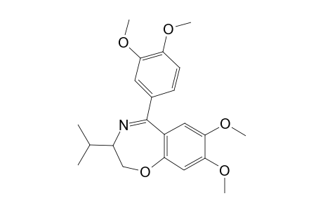 2,3-dihydro-7,8-dimethoxy-5-(3,5-dimethoxyphenyl)-3-isopropyl-1,4-benzoaxazepine