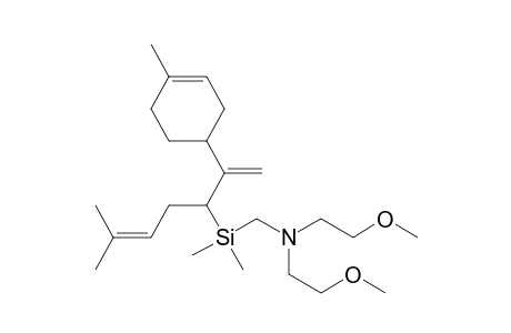 1-[[[bis(2-methoxyethyl)amino]methyl]dimethylsilyl]-4-methyl-1-[1-(4-methyl-3-cyclohexenyl)ethenyl]-3-pentene