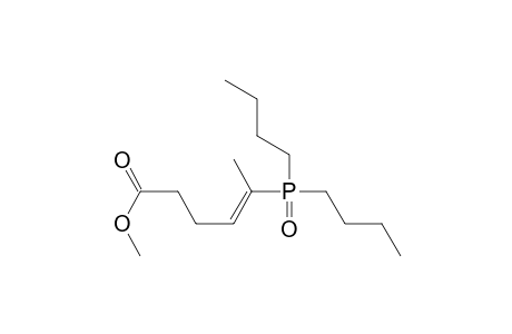 Methyl (E)-5-dibutylphosphinyl-4-hexenoate