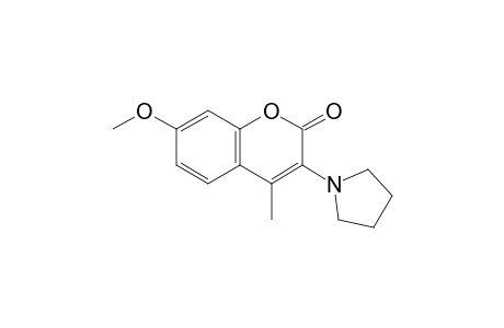7-Methoxy-4-methyl-3-(N-pyrrolidino)coumarin