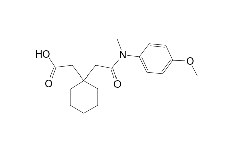cyclohexaneacetic acid, 1-[2-[(4-methoxyphenyl)methylamino]-2-oxoethyl]-