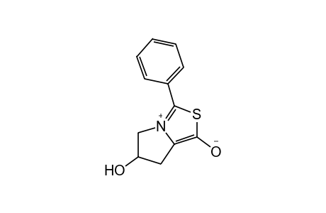 6,7-dihydro-1,6-dihydroxy-3-phenyl-5H-pyrrolo[1,2-c]thiazolium hydroxide, 1-inner salt