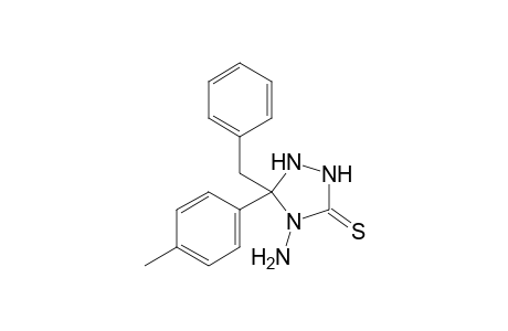 4-Amino-5-benzyl-5-p-tolyl-[1,2,4]triazolidine-3-thione