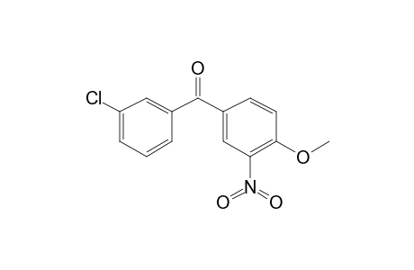 (3-Chlorophenyl)(4-methoxy-3-nitrophenyl)methanone