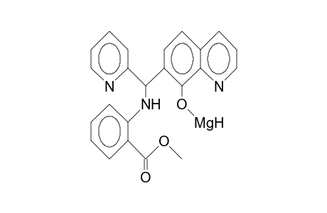 7-([2-Methoxycarbonyl-anilino]-[2-pyridyl]-methyl)-8-quinolinol magnesium complex