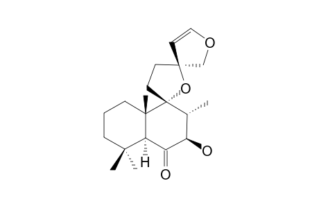 7-BETA-HYDROXY-9-ALPHA,13,15,16-BISEPOXYLABD-14-EN-6-ONE