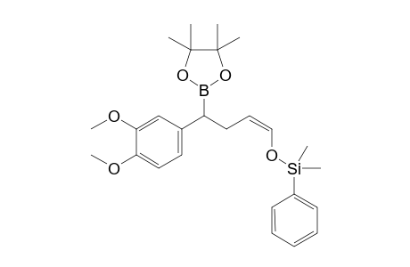 (Z)-(4-(3,4-Dimethoxyphenyl)-4-(4,4,5,5-tetramethyl-1,3,2-dioxaborolan-2-yl)but-1-enyloxy)dimethyl(phenyl)silane