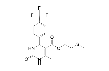 6-Methyl-2-oxo-4-(4-trifluoromethyl-phenyl)-1,2,3,4-tetrahydro-pyrimidine-5-carboxylic acid 2-methylsulfanyl-ethyl ester