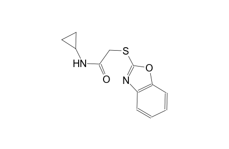 2-(1,3-benzoxazol-2-ylsulfanyl)-N-cyclopropylacetamide