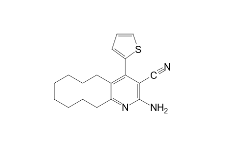 2-amino-5,6,7,8,9,10,11,12-octahydro-4-(2-thienyl)cyclodeca[b]pyridine-3-carbonitrile