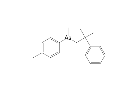 Arsine, methyl(4-methylphenyl)(2-methyl-2-phenylpropyl)-