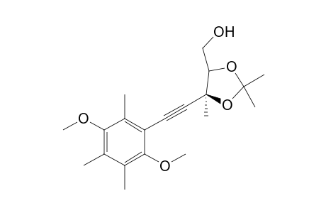 (4S,5S)-[5-(2,5-Dimethoxy-3,4,6-trimethylphenylethynyl)-2,2,5-trimethyl-1,3-dioxolan-4-yl]methanol