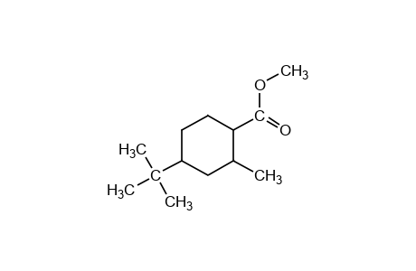 4-tert-butyl-2-methylcyclohexanecarboxylic acid, methyl ester