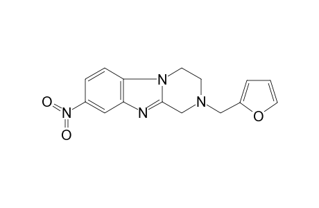 Pyrazino[1,2-a][1,3]benzimidazole, 2-(2-furanylmethyl)-1,2,3,4-tetrahydro-8-nitro-