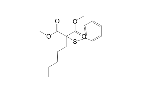 Dimethyl 2-(4-pentenyl)-2-phenylthiopropanedioate