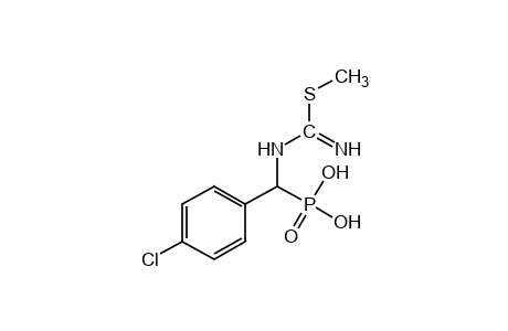 {p-chloro-alpha-{[1-(methylthio)formimidoyl]amino}benzyl}phosphonic acid