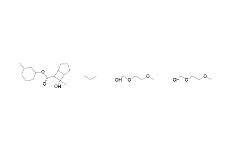 Spiro[3,5-dioxatricyclo[6.3.0.0E2,7]undecan-6-on-4,2'-cyclohexane], 1'-isopropyl-2,4'-dimethyl-9,11-bis(2-methoxyethyloxymethyloxy)-