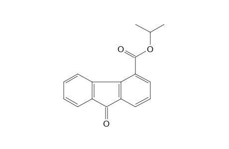 9-oxofluorene-4-carboxylic acid, isopropyl ester