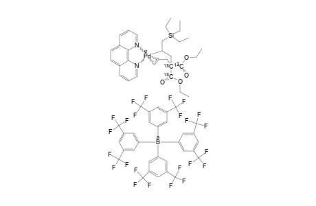 [(PHEN)-PD-[ETA-(1),ETA-(2)-CH-(CH2SIET3)CH2-C-(13)-(C-(13)O2ET)2CH2CH=CH2]]-(+)-[BAR4]-(-)