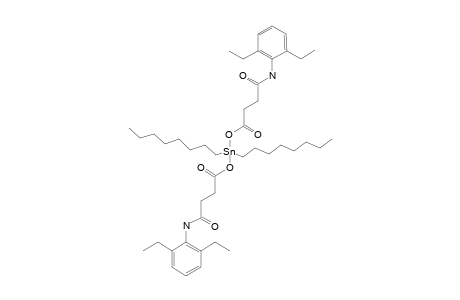 BIS-[3-[(2',6'-DIETHYLPHENYLAMIDO)]-PROPANOIC-ACID]-DI-(N-OCTYL)-TIN-(IV)