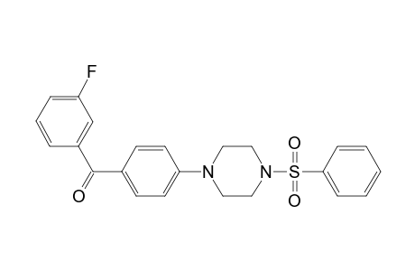 (3-fluorophenyl)-[4-[4-(phenylsulfonyl)piperazin-1-yl]phenyl]methanone