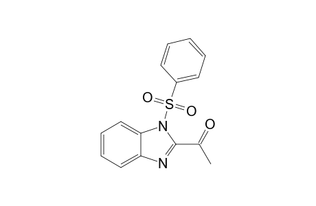 1-(1-BENZENESULFONYL-1H-BENZOIMIDAZOL-2-YL)-ETHANONE