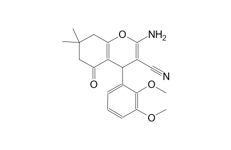 2-amino-4-(2,3-dimethoxyphenyl)-7,7-dimethyl-5-oxo-5,6,7,8-tetrahydro-4H-chromene-3-carbonitrile