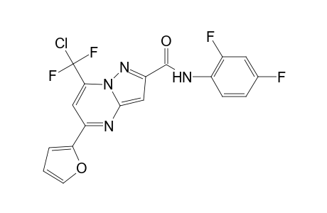 7-[chloro(difluoro)methyl]-N-(2,4-difluorophenyl)-5-(2-furanyl)-2-pyrazolo[1,5-a]pyrimidinecarboxamide