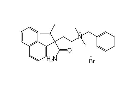 BENZYL[3-CARBAMOYL-4-METHYL-3-(1-NAPHTHYL)PENTYL]DIMETHYLAMMONIUM BROMIDE