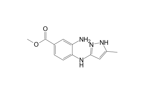 Methyl 3-amino-4-[(5-methyl-1H-pyrazol-3-yl)amino]benzoate