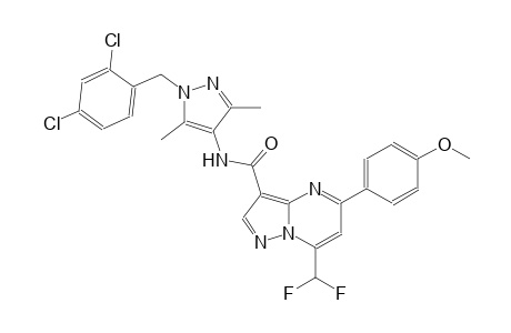 N-[1-(2,4-dichlorobenzyl)-3,5-dimethyl-1H-pyrazol-4-yl]-7-(difluoromethyl)-5-(4-methoxyphenyl)pyrazolo[1,5-a]pyrimidine-3-carboxamide