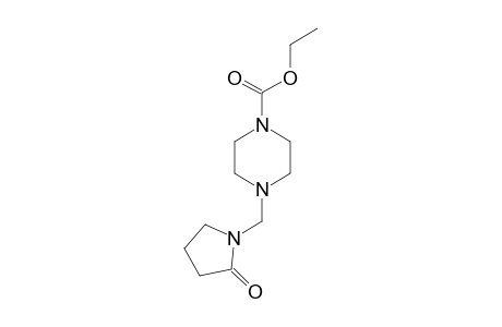 4-[(2-oxo-1-pyrrolidinyl)methyl]-1-piperazinecarboxylic acid, ethyl ester