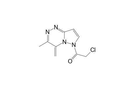 Pyrazolo[5,1-c][1,2,4]triazine, 6-(chloroacetyl)-4,6-dihydro-3-methyl-4-methylene-