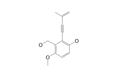 2-HYDROXY-5-METHOXY-1-(3-METHYLBUT-3-EN-1-YNYL)-BENZYLALCOHOL