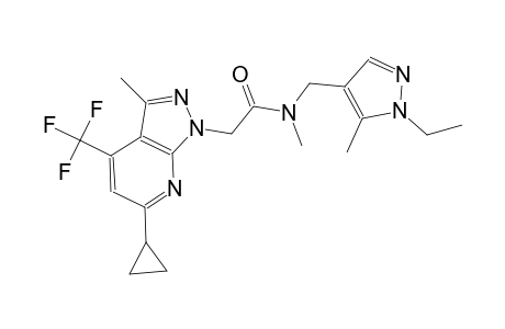 1H-pyrazolo[3,4-b]pyridine-1-acetamide, 6-cyclopropyl-N-[(1-ethyl-5-methyl-1H-pyrazol-4-yl)methyl]-N,3-dimethyl-4-(trifluoromethyl)-