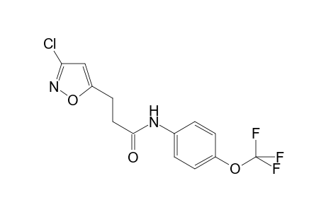 5-Isoxazolepropanamide, 3-chloro-N-[4-(trifluoromethoxy)phenyl]-